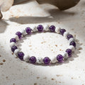 Bracelet "Anti douleurs" en Howlite & Améthyste