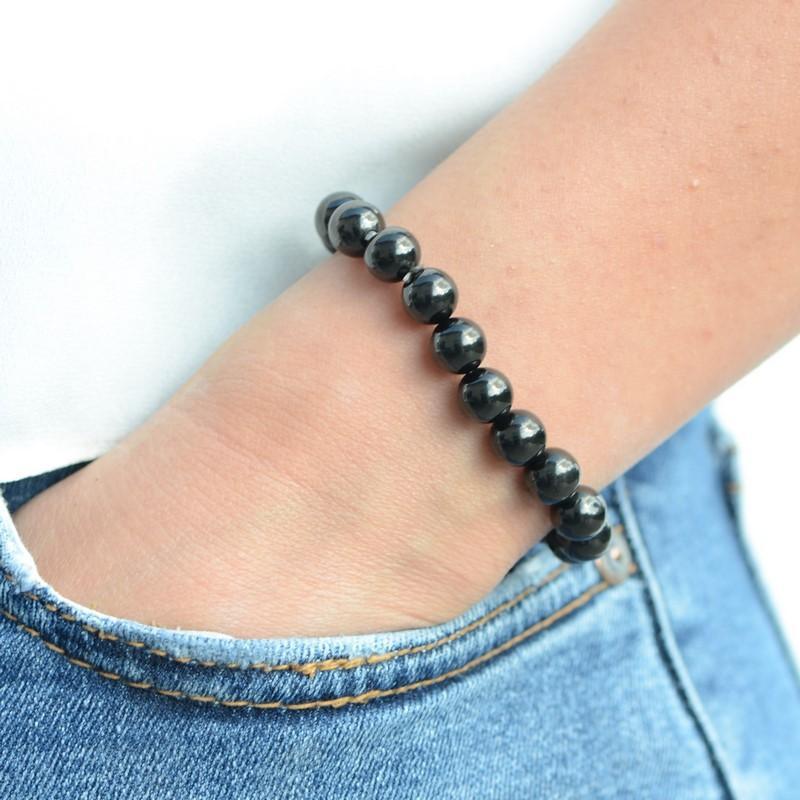 Bracelet "Absorption" en Tourmaline Noire - Les Pierres du Bien-Être