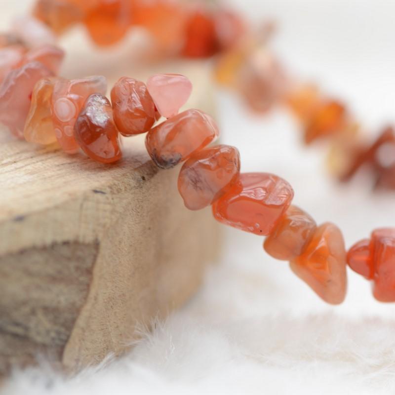 Bracelet "Ancrage Doux" en Cornaline Chip - lespierresdubienetre