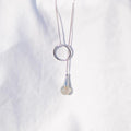 Collier "Protection" en Labradorite Anneau Argent 925
