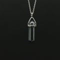 Pendentif "Dissipation" en Hématite Pointe