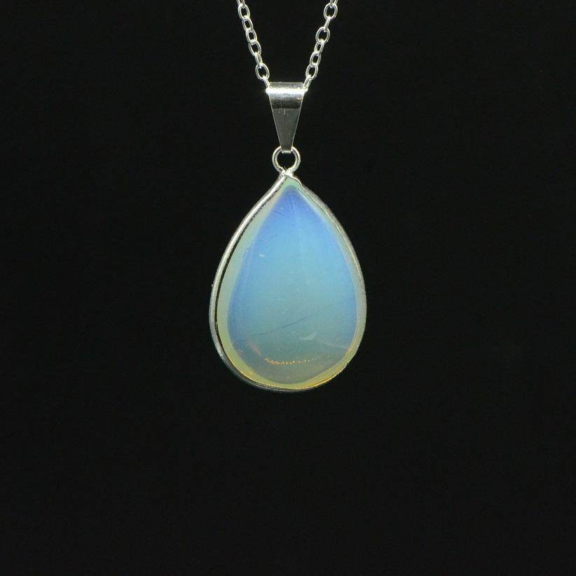 Pendentif "Douceur" Goutte en Opalite - lespierresdubienetre