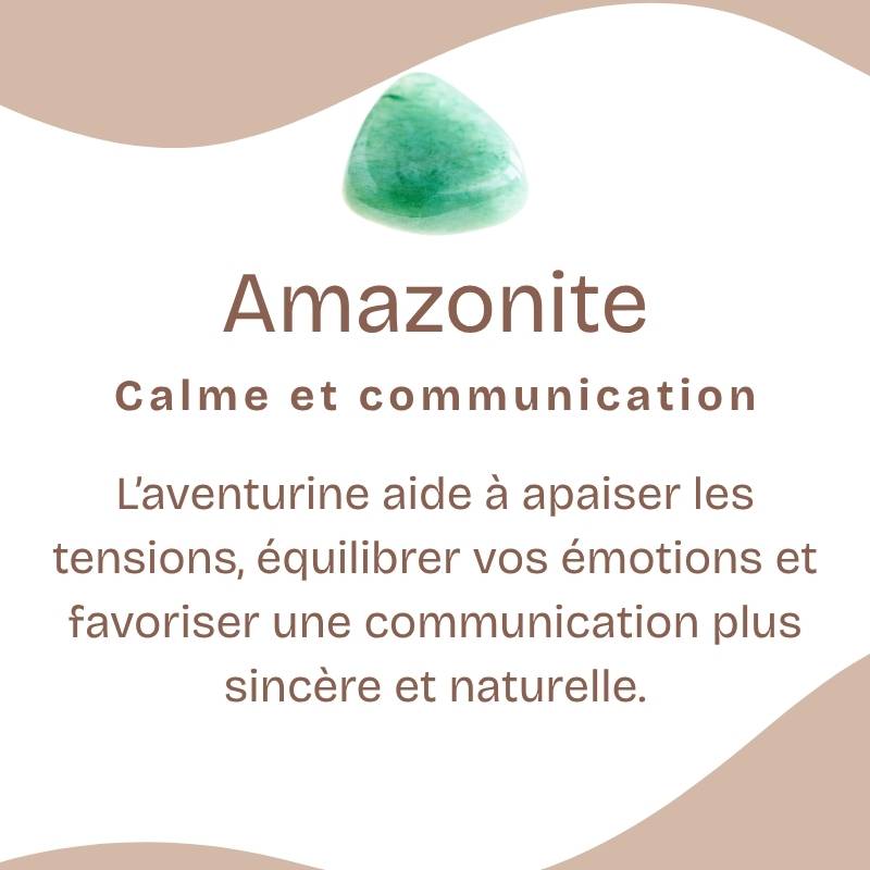 Galet "Apaisement" en Amazonite