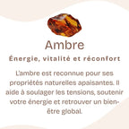 Pendentif "Renforcement" en Ambre, ARGENT 925 : AMB7