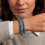 Bracelet "Motivation" en Apatite Bleue