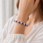 Bracelet "Anti-douleurs" en Howlite et Améthyste