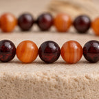 Bracelet "Confiance en soi" Mix en Cornaline et Grenat