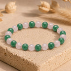 Bracelet "Bien-Être" Mix en Quartz Rose et Aventurine