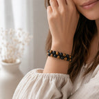 Bracelet "Protection et Confiance" en Oeil-de-Tigre & Pierre de Lave - Homme
