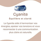 Bracelet "Accord" en Cyanite Bleue Naturelle Clair