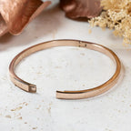 Bracelet "Meilleure maman du monde", fête des mères en acier inoxydable rose gold