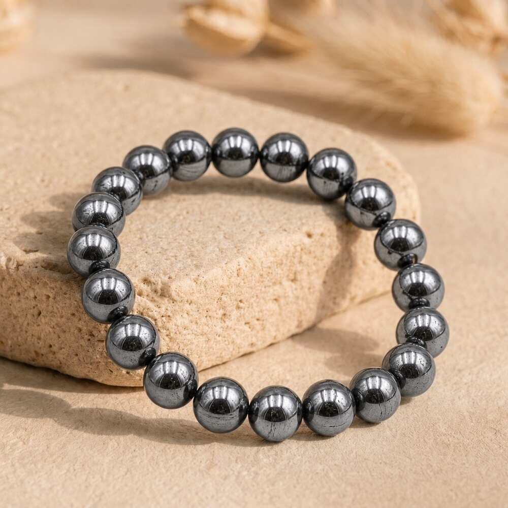 Bracelet "Dissipation" en Hématite