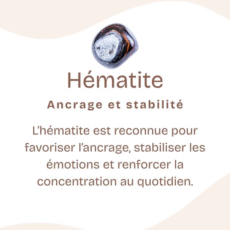Pendentif "Dissipation" en Hématite Pointe
