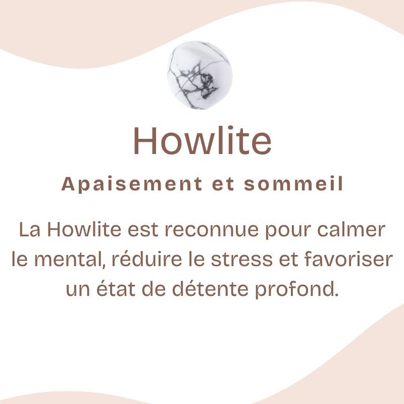 Pendentif "Patience" en Howlite Goutte