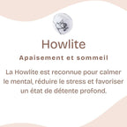 Galet "Patience" en Howlite