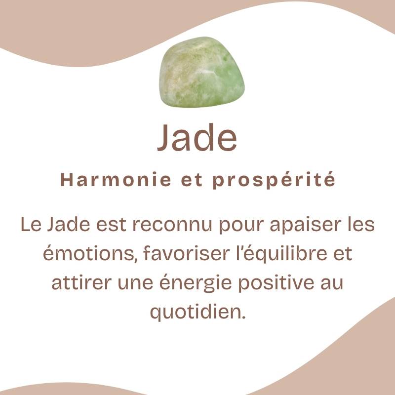 Bracelet "Sérénité" en Jade Chip