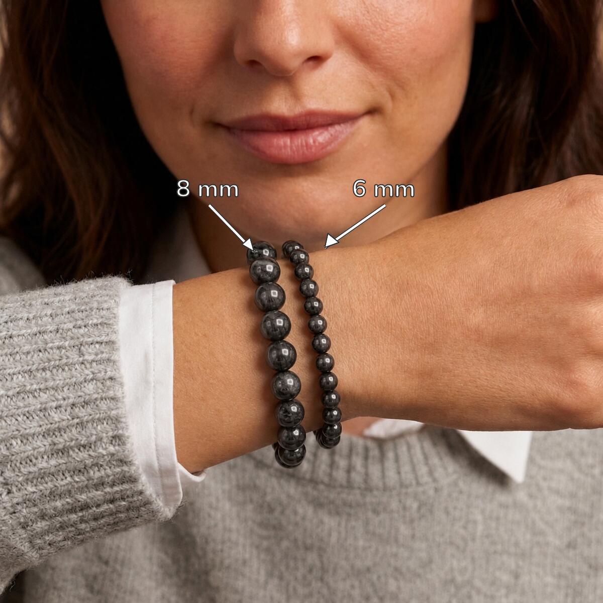 Bracelet "Évolution" en Jais