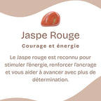 Boucles d'oreilles "Protectrice" en Jaspe Rouge (Argent 925)