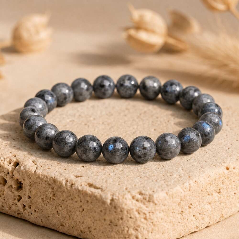 Bracelet "Relaxation" en Larvikite