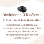 Bracelet "Oeil Triple" en Oeil-de-Tigre/Taureau/Céleste