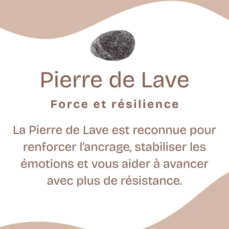 Bracelet "Reconstruction" en Pierre de Lave - Homme