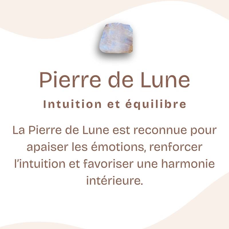 Bracelet roulé "Féminité" en Pierre de Lune Multicolore