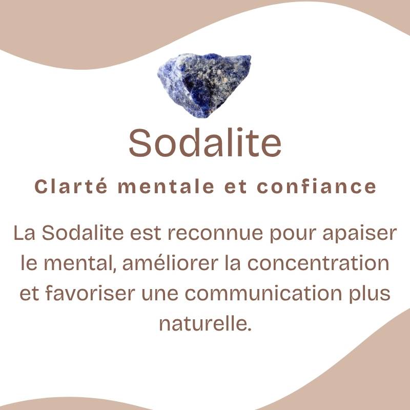Pendentif "Maîtrise" Pointe en Sodalite
