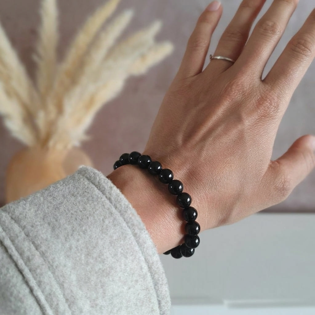 Bracelet "Évolution" en Jais