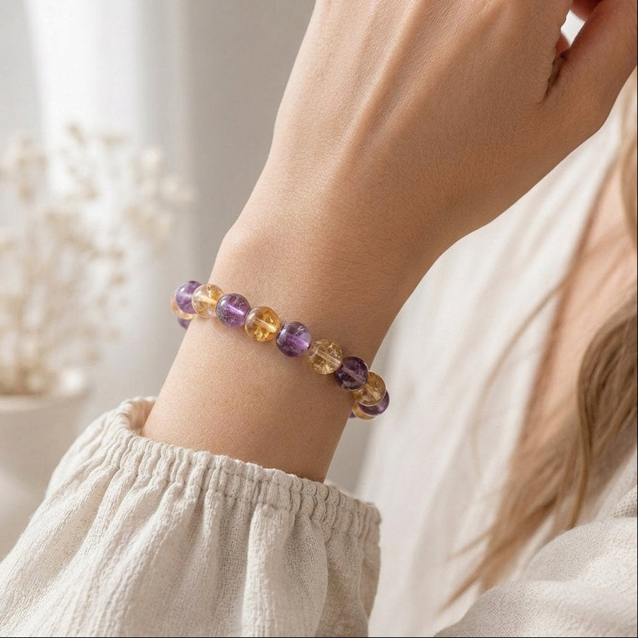 Bracelet "Inspiration" en Amétrine