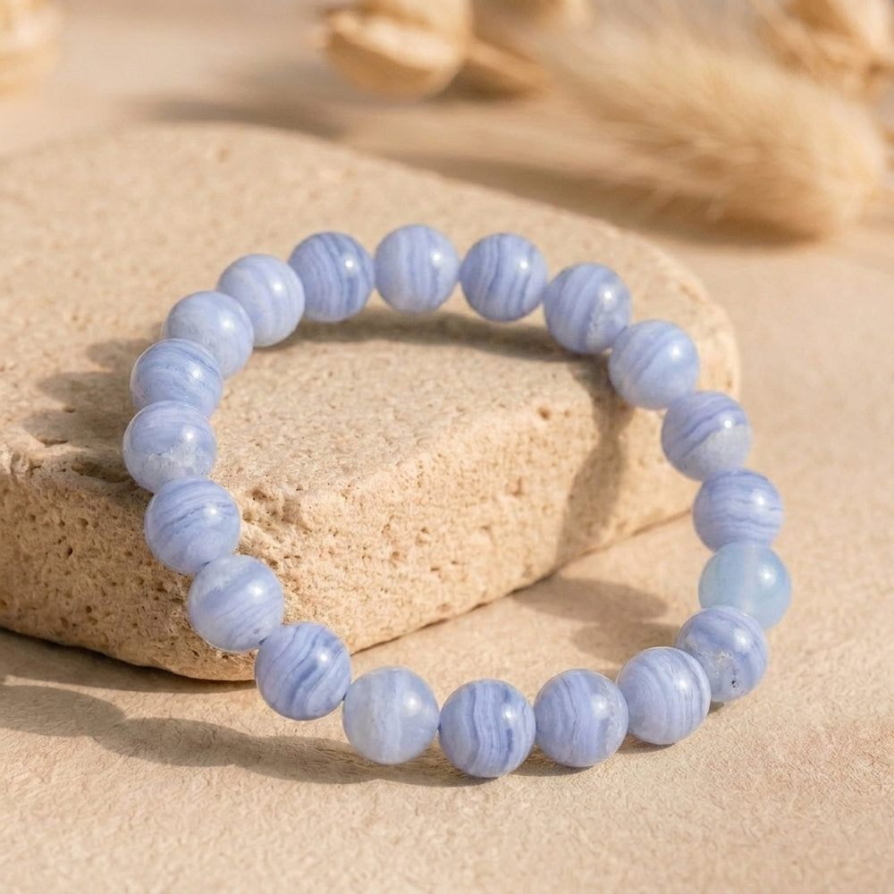Bracelet "Communication" en Calcédoine