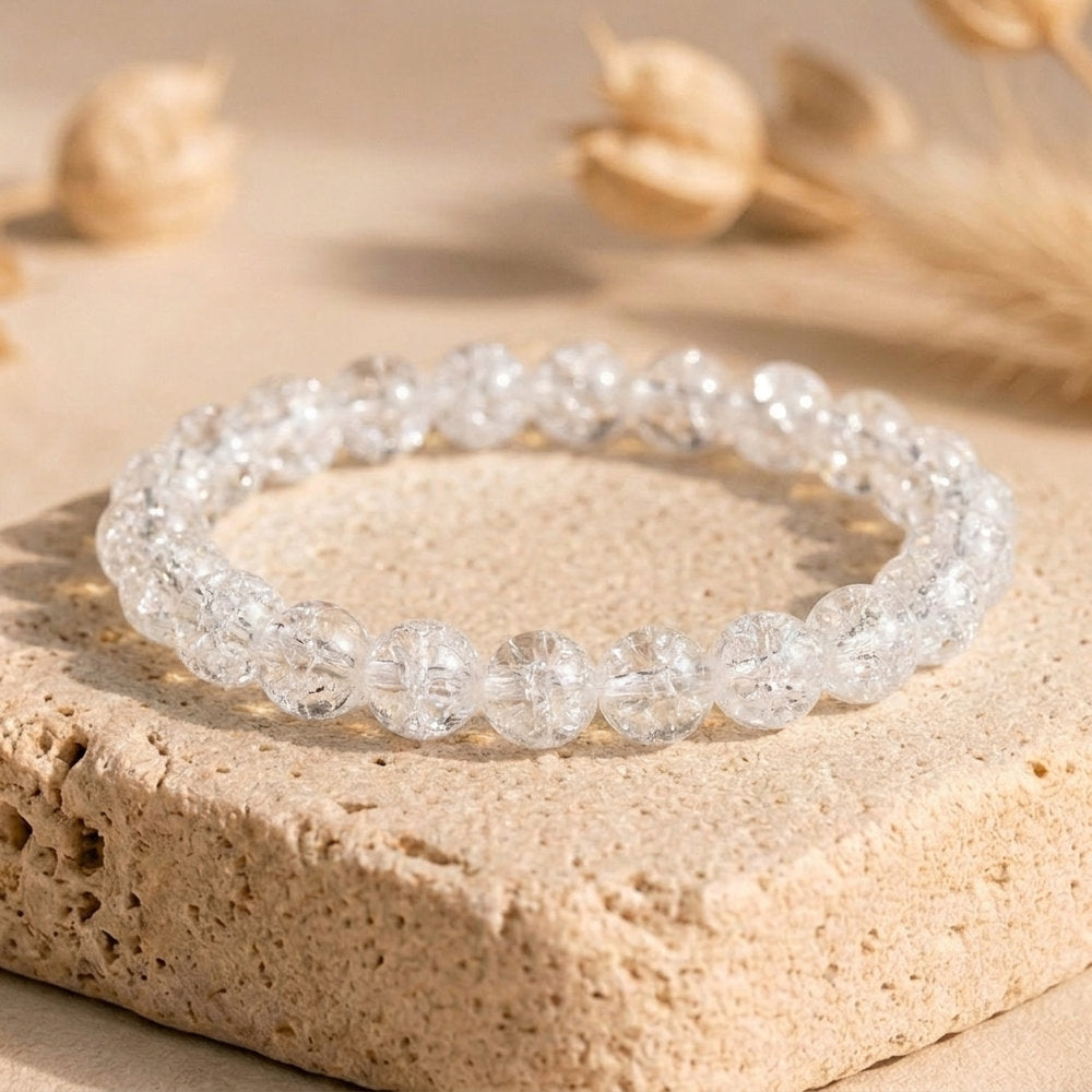 Bracelet "Amplificateur" en Quartz brisé (Cristal de Roche)