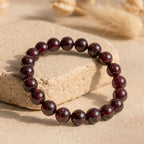 Bracelet "Assurance" en Grenat