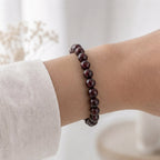 Bracelet "Assurance" en Grenat