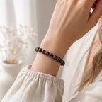 Bracelet "Assurance" en Grenat