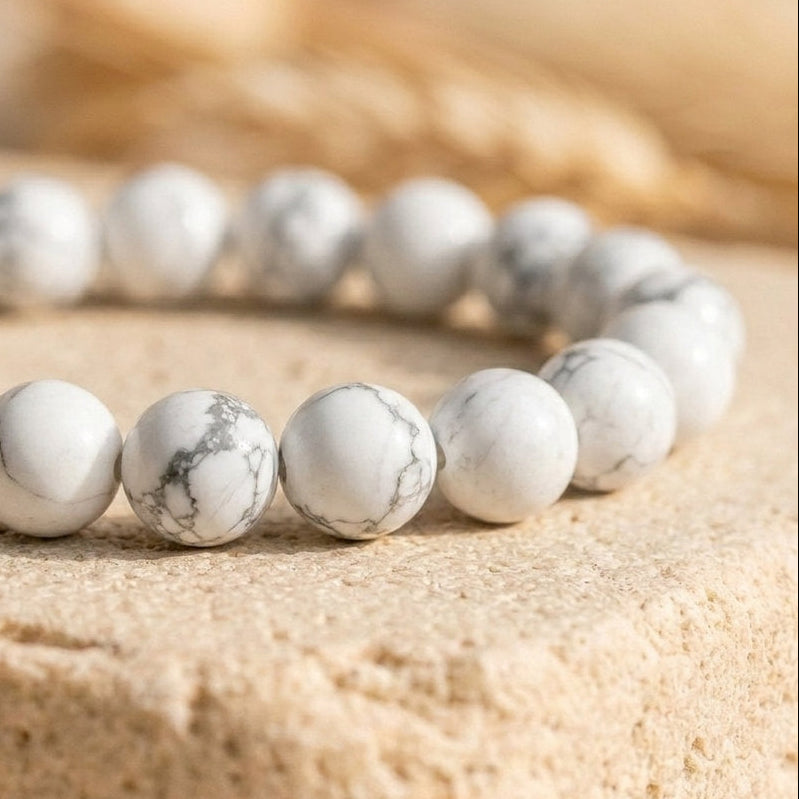 Bracelet "Patience" en Howlite