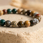 Bracelet "Calme" en Jaspe Océan