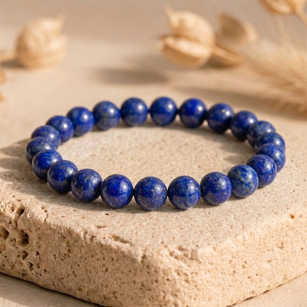 Bracelet "Contrôle" en Lapis Lazuli