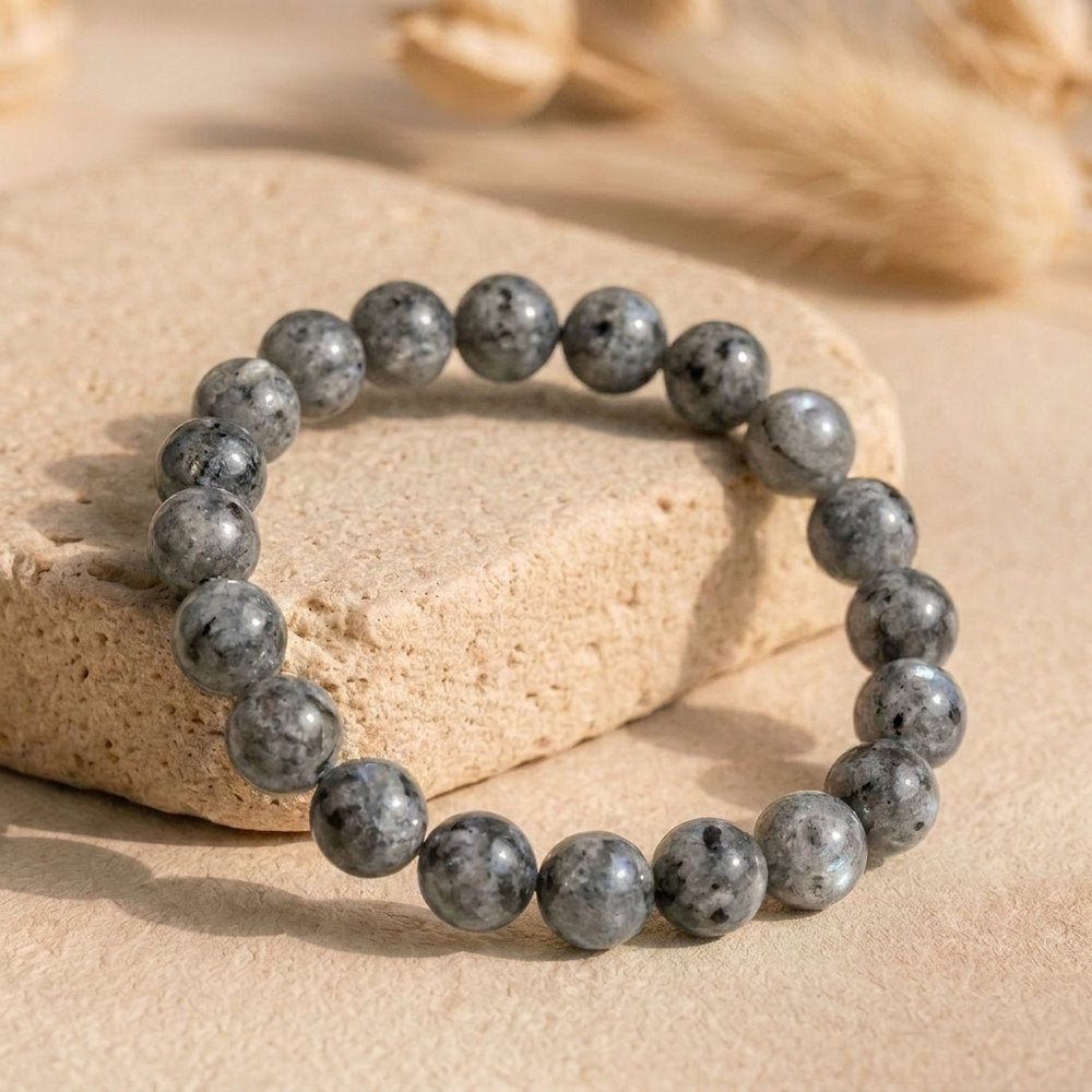 Bracelet "Relaxation" en Larvikite