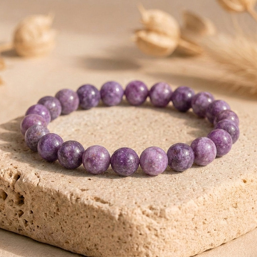 Bracelet "Éveil" en Lépidolite