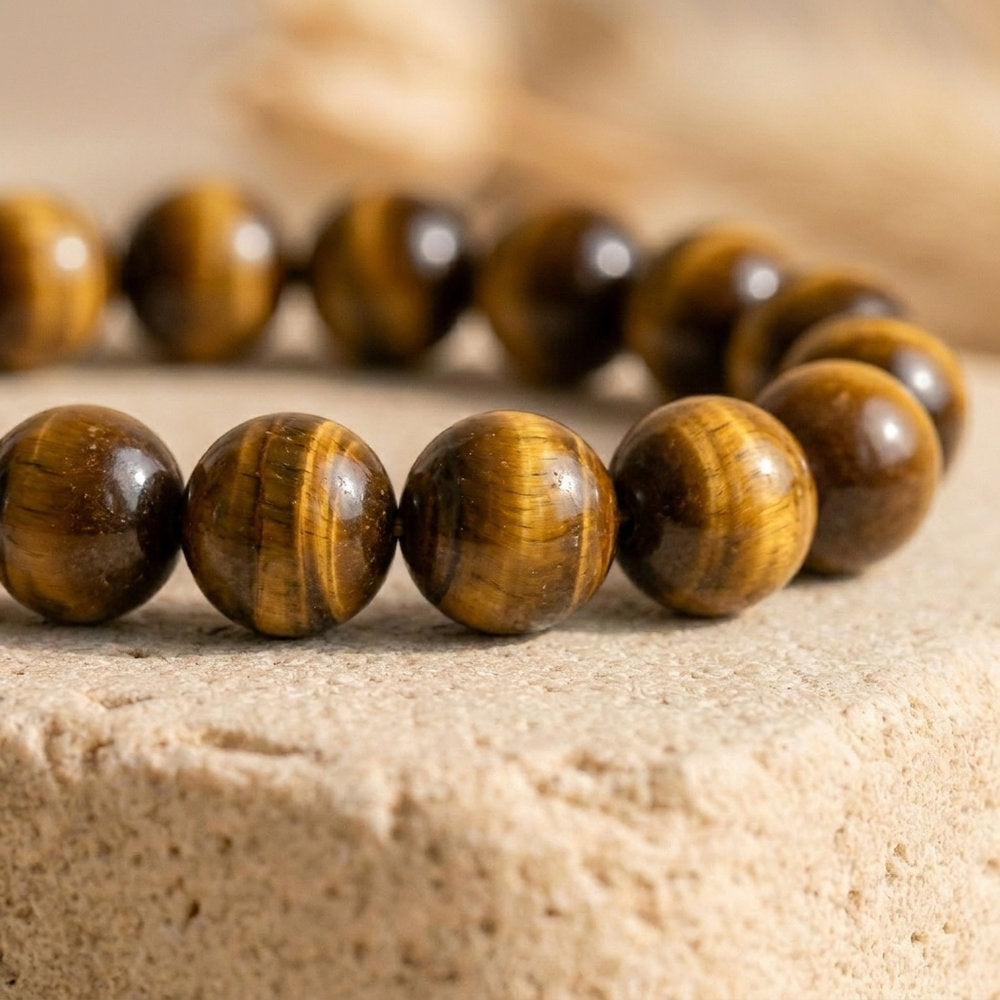 Bracelet "Confiance" en Oeil-de-Tigre