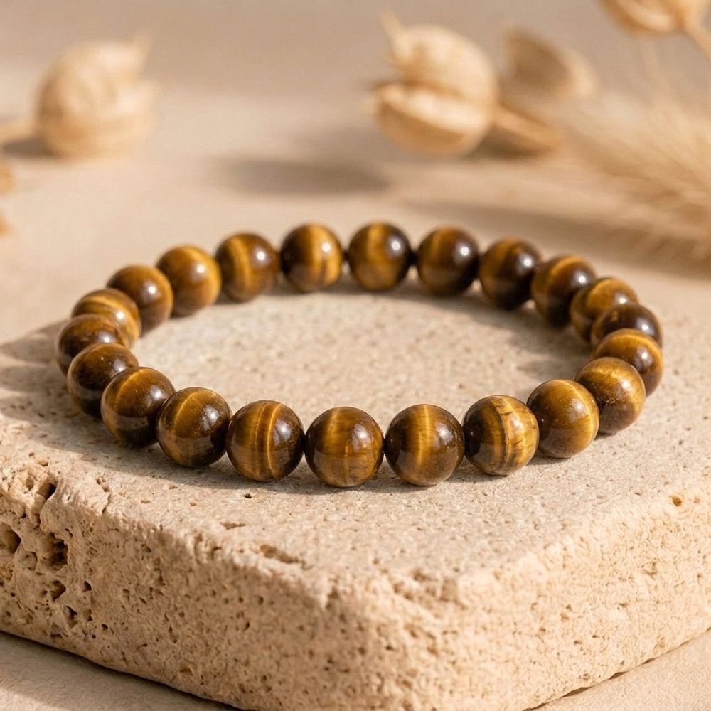 Bracelet "Confiance" en Oeil-de-Tigre