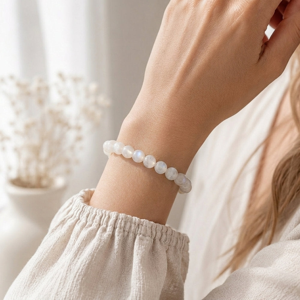 Bracelet "Féminité" en Pierre de Lune
