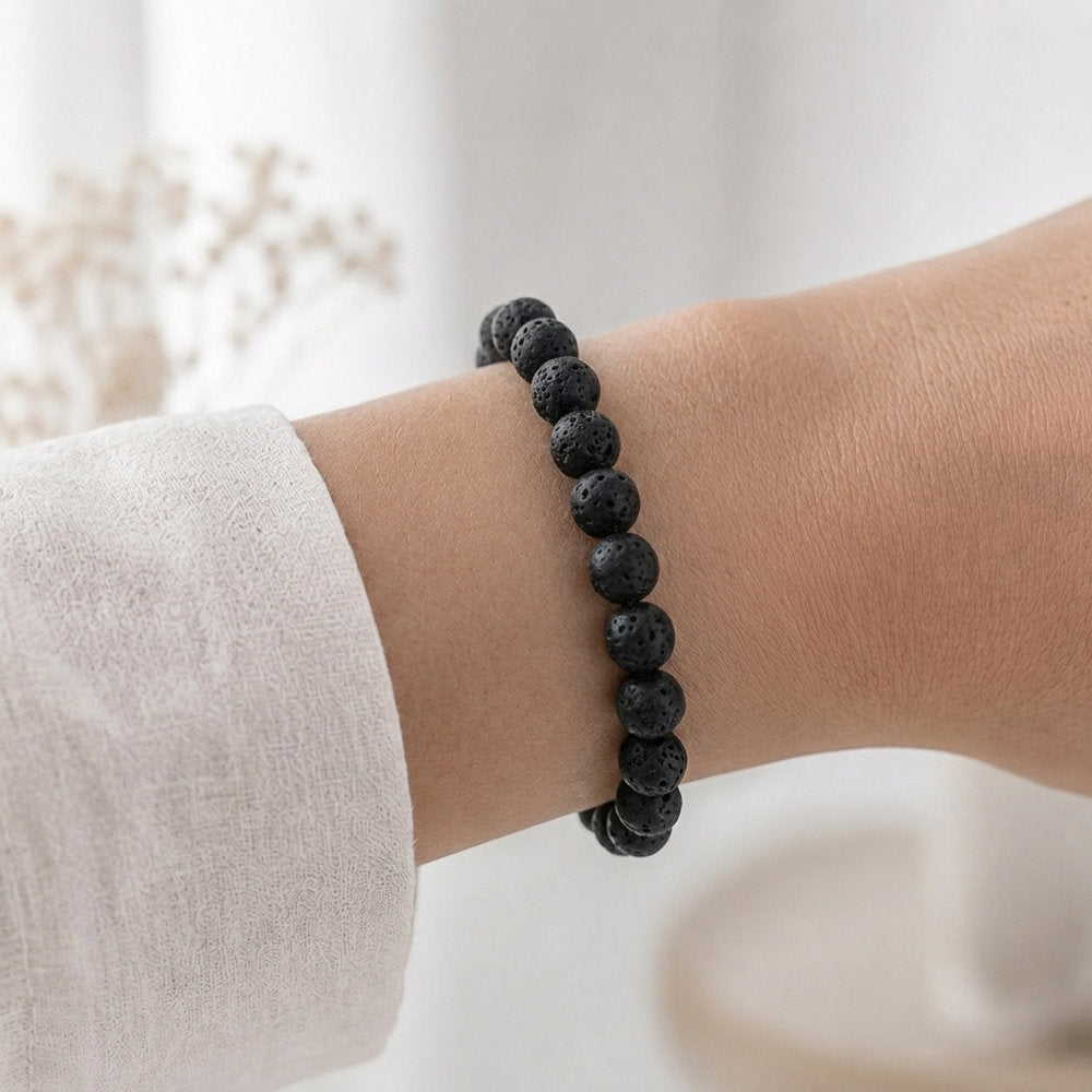 Bracelet "Reconstruction" en Pierre de Lave