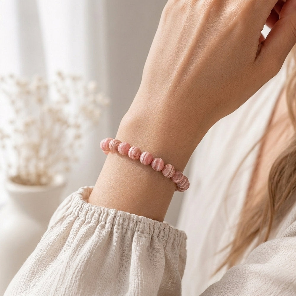 Bracelet "Compassion" en Rhodochrosite