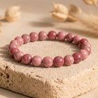 Bracelet "Soin" en Rhodonite D'Australie
