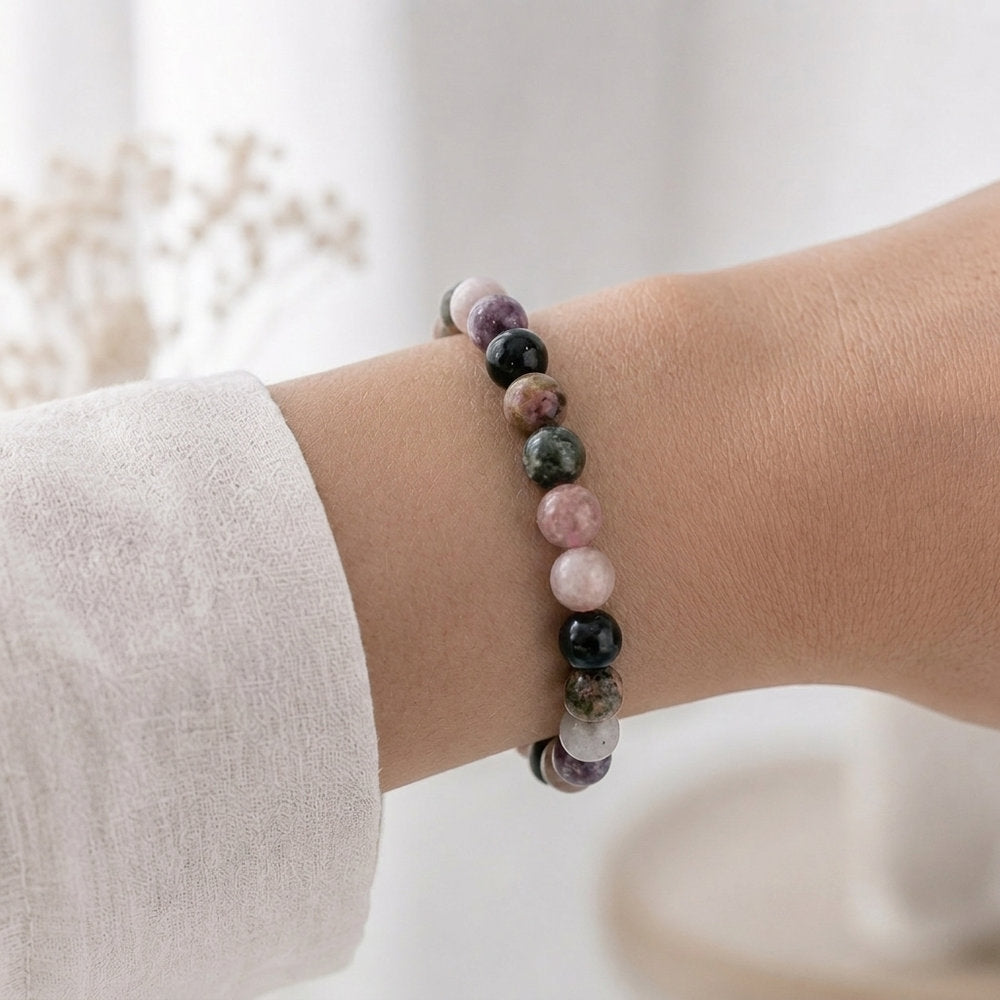 Bracelet "Renfort" en Tourmaline Multicolore