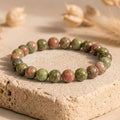 Bracelet "Apprentissage" en Unakite