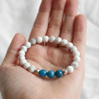 Bracelet "Minceur" En Apatite et Howlite