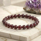Bracelet "Assurance" en Grenat