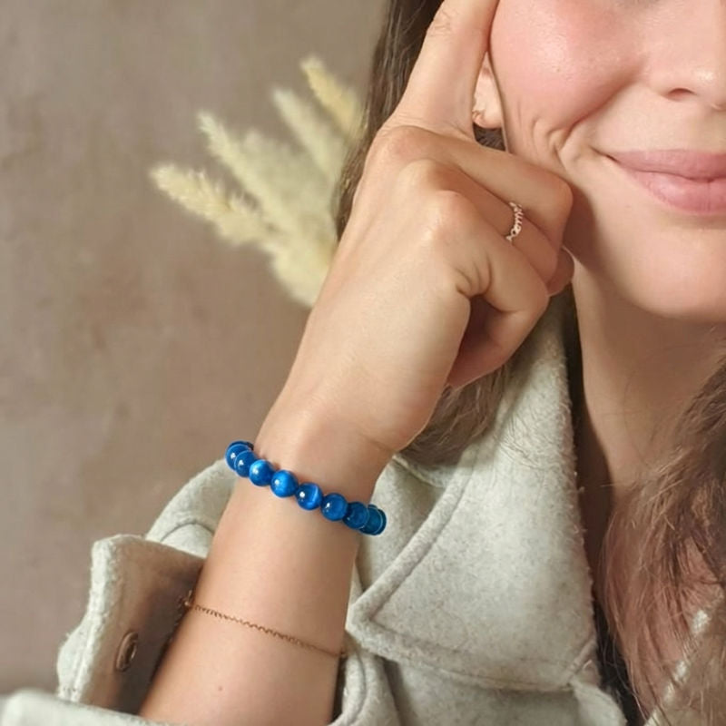 Bracelet "Accord" en Cyanite Bleue profond